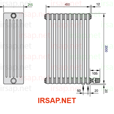 Радиатор IRSAP Tesi 62000/10 T26 CL 01